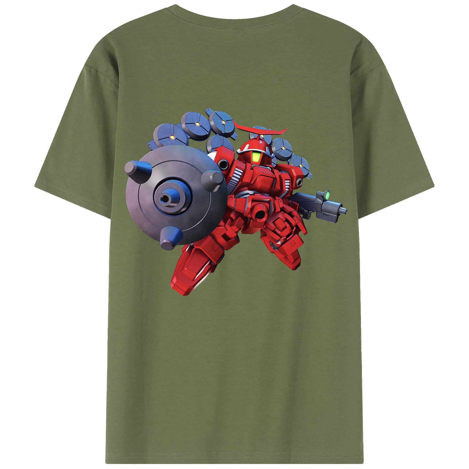 （画像用） 機動戦士ガンダム Mobile Suit Gundam 綿100％半袖Tシャツ（背面プリント）